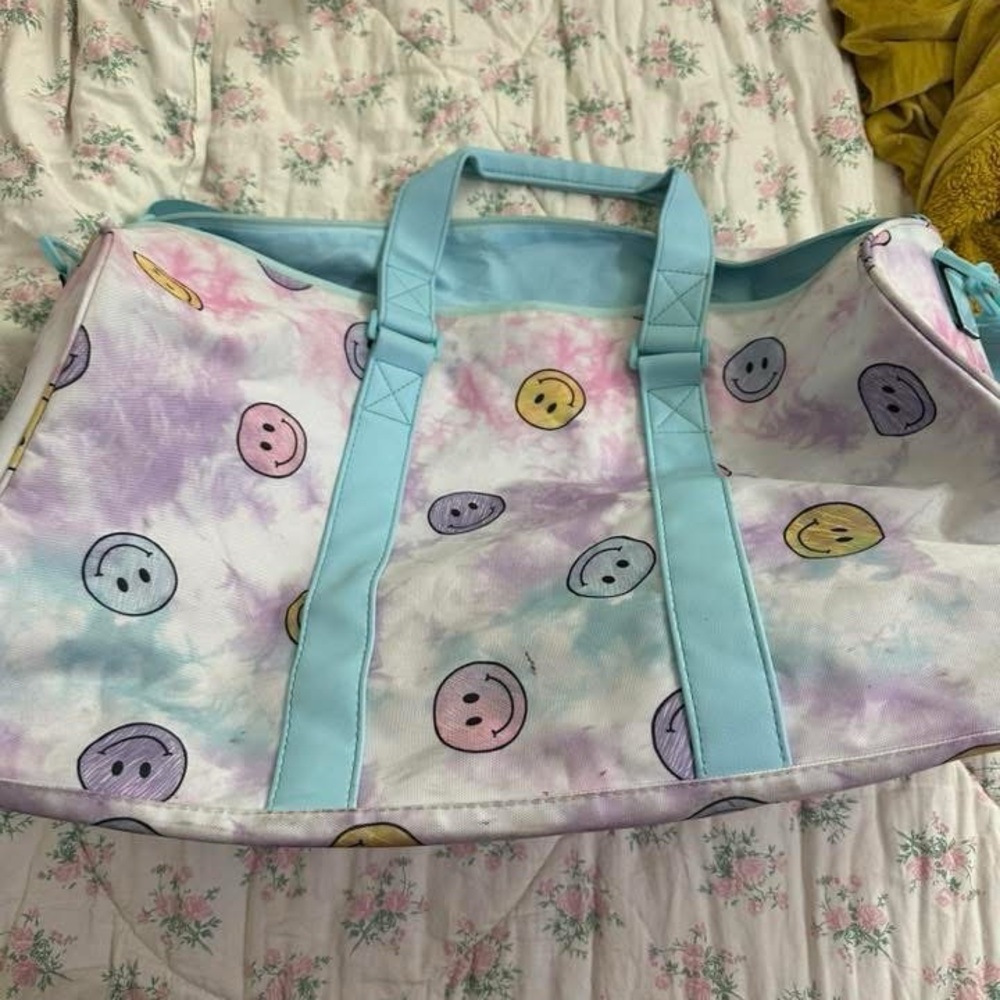 Colorful Smiley Face Duffle Bag